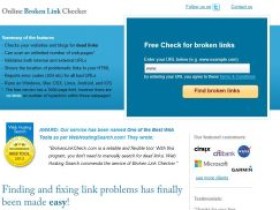 推荐一个在线检测失效链接的网站 _Online Broken Link Checker