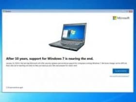 微软为 Windows 7 用户弹窗:提醒大家“Win7 已死”