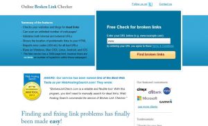 推荐一个检测失效链接的网站 _Online Broken Link Checker
